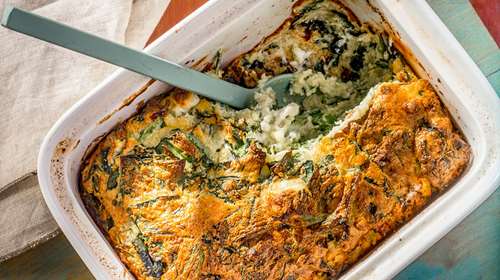 Σουφλέ με Πατάτες, Σπανάκι και Φέτα