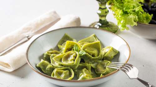 Τορτελίνια με Σπανάκι