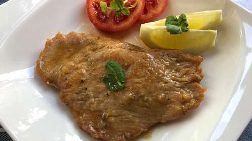 Χοιρινά σκαλοπίνια με κρασί Marsala