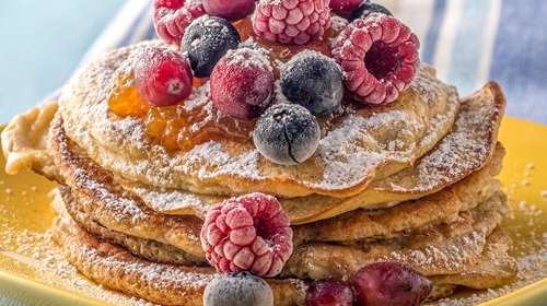 Αφράτα Pancakes με Μαρμελάδα