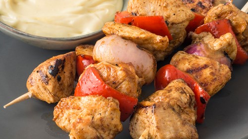 Σουβλάκια Κοτόπουλου με Μέλι και Μπαχαρικά