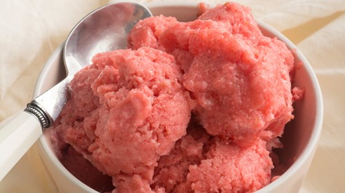 Σορμπέ με Φράουλες, Χωρίς Ζάχαρη