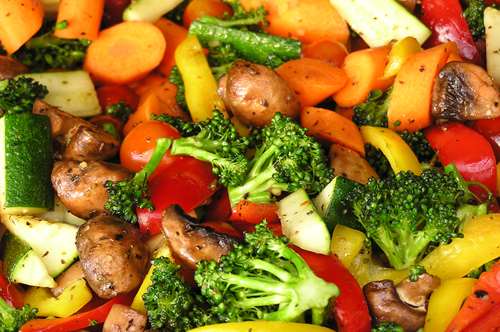 Μπερδεμένα Λαχανικά στη Γάστρα