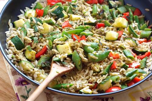 Κριθαράκι με Λαχανικά Αλάδωτο