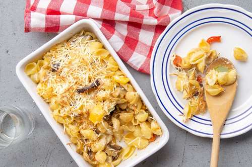 Κοχυλάκι με Λαχανικά στο Φούρνο