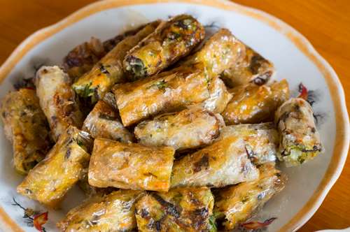 Ντολμάδες με Παστό Μπακαλιάρο