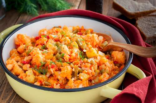 Κοκκινιστό Κουνουπίδι