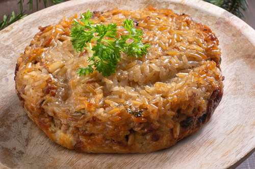 Ρύζι-Τούρτα με Γέμιση Γαλοπούλας