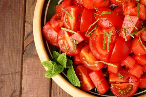 Σαλάτα με Καρπούζι και Ντομάτα