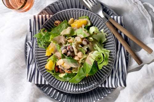 Πρασινάδες, Πορτοκάλι, Μυρωδικά και Αμύγδαλα