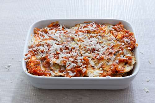 Λαζάνια με Γιαούρτι και Μελιτζάνες