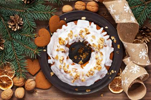 Εύκολο Χριστουγεννιάτικο Κέικ