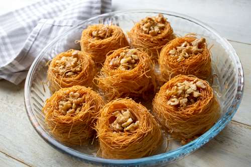 Κανταΐφι Παραδοσιακό µε Καρύδια