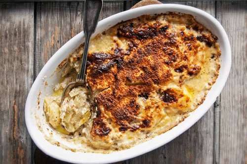 Σουφλέ με Πατάτες και Μελιτζάνες