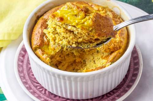 Σουφλέ με Καρότο, Άνηθο και Φρέσκα Κρεμμυδάκια