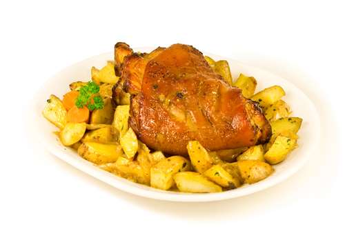 Xοιρινό με Πατάτες Φούρνου