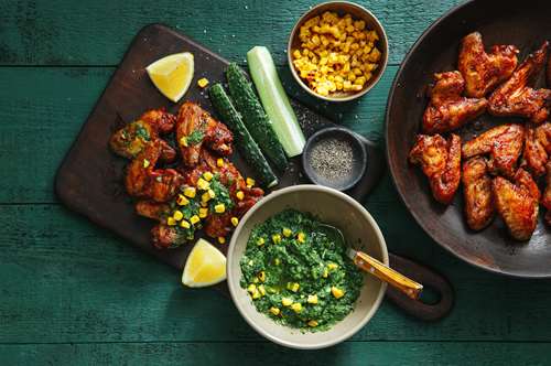 Κοτόπουλο Μπάρμπεκιου στο Τηγάνι