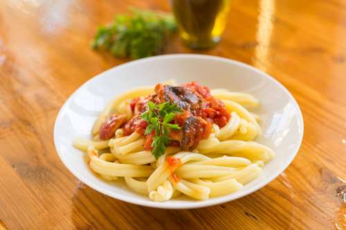 Μακαρονάδα με Ψητές Ντομάτες