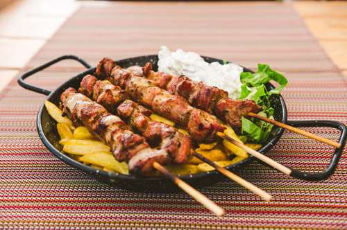 Χοιρινά Σουβλάκια με Γιαούρτι