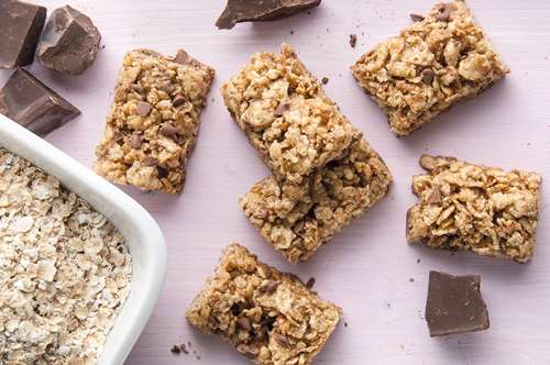 Σοκολατένιες Μπάρες χωρίς Ψήσιμο