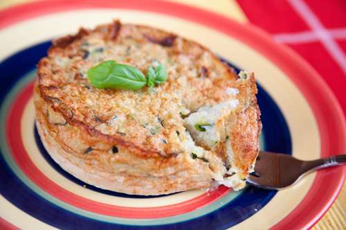 Σουφλέ με Κολοκυθάκια, Τυριά και Γιαούρτι