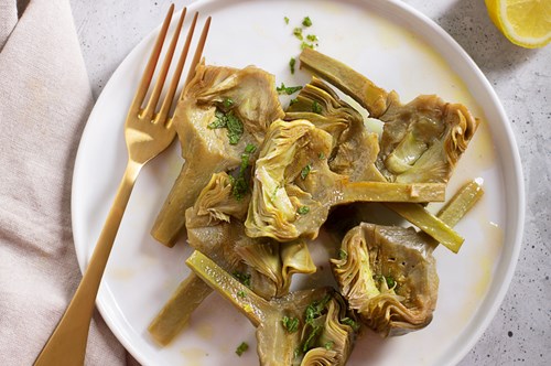 Αγκινάρες με Ταχίνι