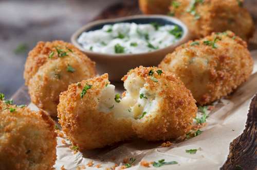 Κροκέτες Τυριών με Πατάτα