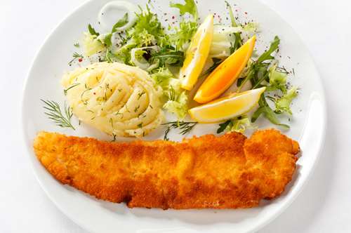 Μπακαλιάρος με Πουρέ Πατάτας