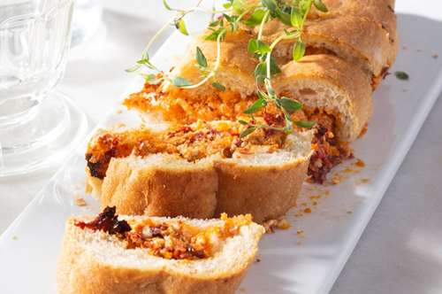 Γεμιστές Τραγανές Μπαγκέτες