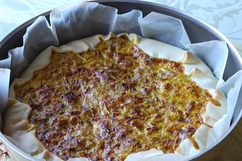 Πίτα με Κρέας, Πράσα και Τυρί