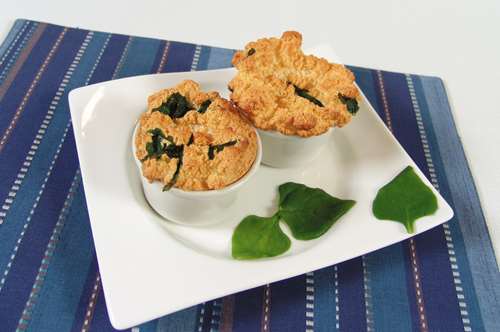 Σουφλέ με Σπανάκι, Ντομάτα και Φέτα