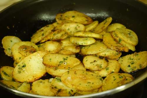 Πατάτες Ροδέλες με Μαϊντανό