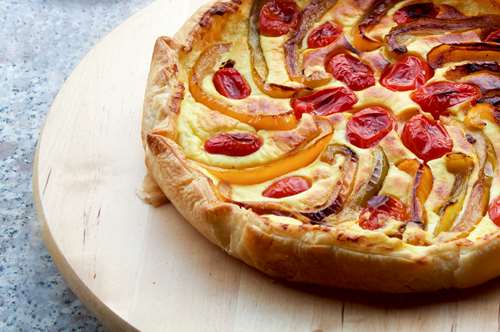 Τάρτα με Πιπεριές και Φέτα