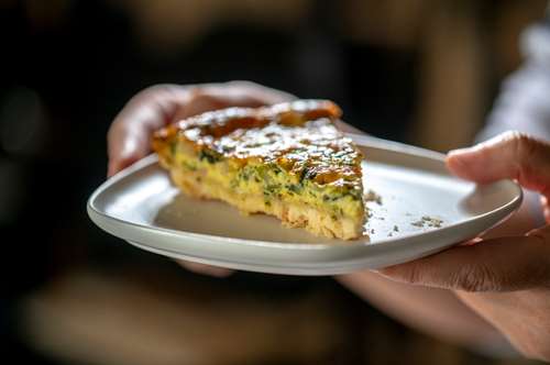 Αλμυρό Κέικ με Σπανάκι