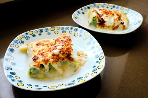 Κανελόνια με Σπανάκι και Φέτα