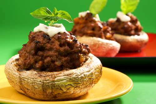 Μανιτάρια Γεμιστά με Κιμά