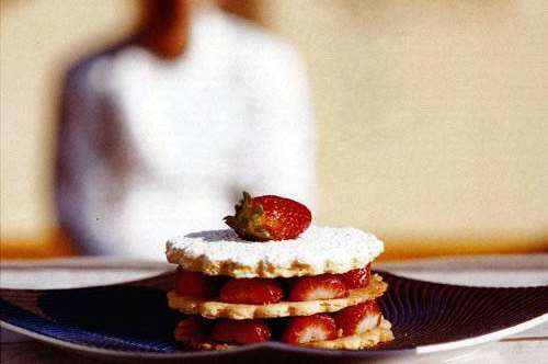 Shortbread φράουλας (του Albert Roux)