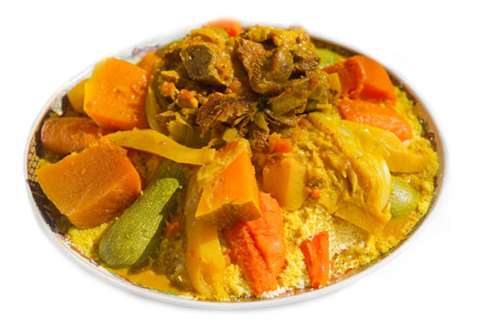 Κουσκούς με κρέας και λαχανικά (Μαρόκο)