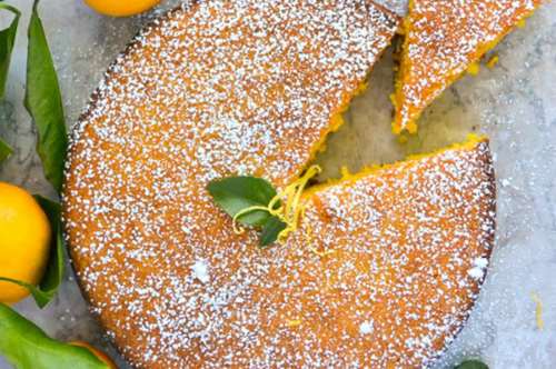 Κέικ με μανταρίνια και αλεύρι βρώμης