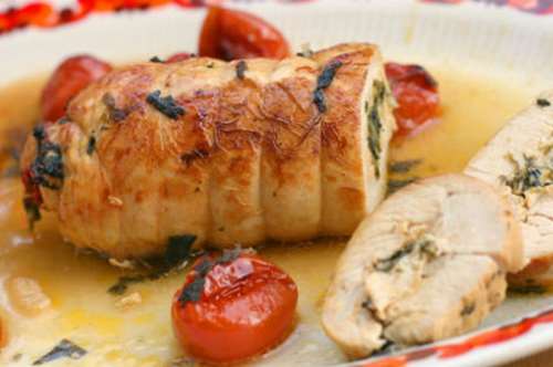 Ρολά πουλερικών γεμιστά