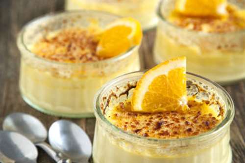 Κρέμ μπρουλέ με πορτοκάλι 