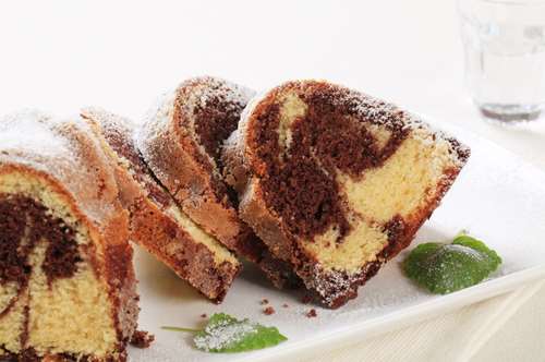 Κέικ μαρμπρέ με ελαιόλαδο