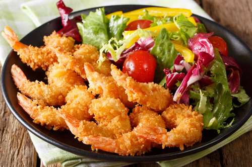 Γαρίδες με panko στο τηγάνι