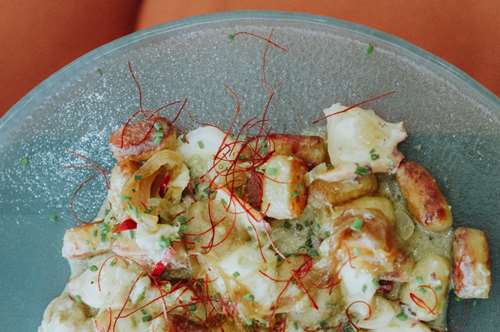 Νιόκι φάβας με χταπόδι (του Σταύρου Σωτηρούδη)