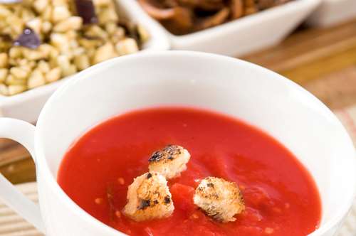 Ντοματόσουπα με Μανιτάρια