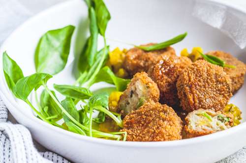 Κολοκυθοκεφτέδες με Κίτρινη Κολοκύθα