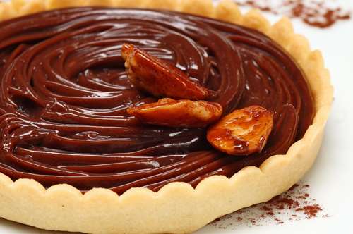 Τάρτα με Σοκολάτα και Αμύγδαλα