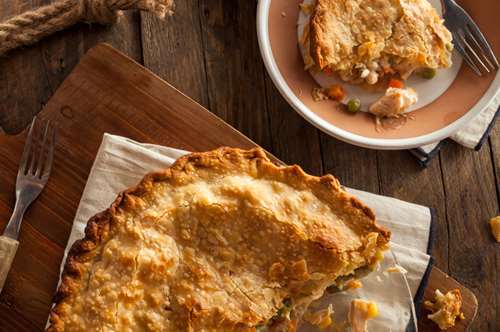 Τάρτα με Κοτόπουλο και Γραβιέρα