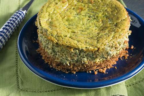 Αλμυρό Cheesecake με Γεύση Σπανακόπιτα