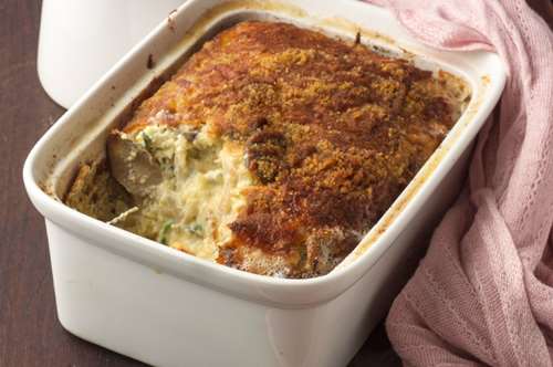 Σουφλέ με Κοτόπουλο και Μανιτάρια